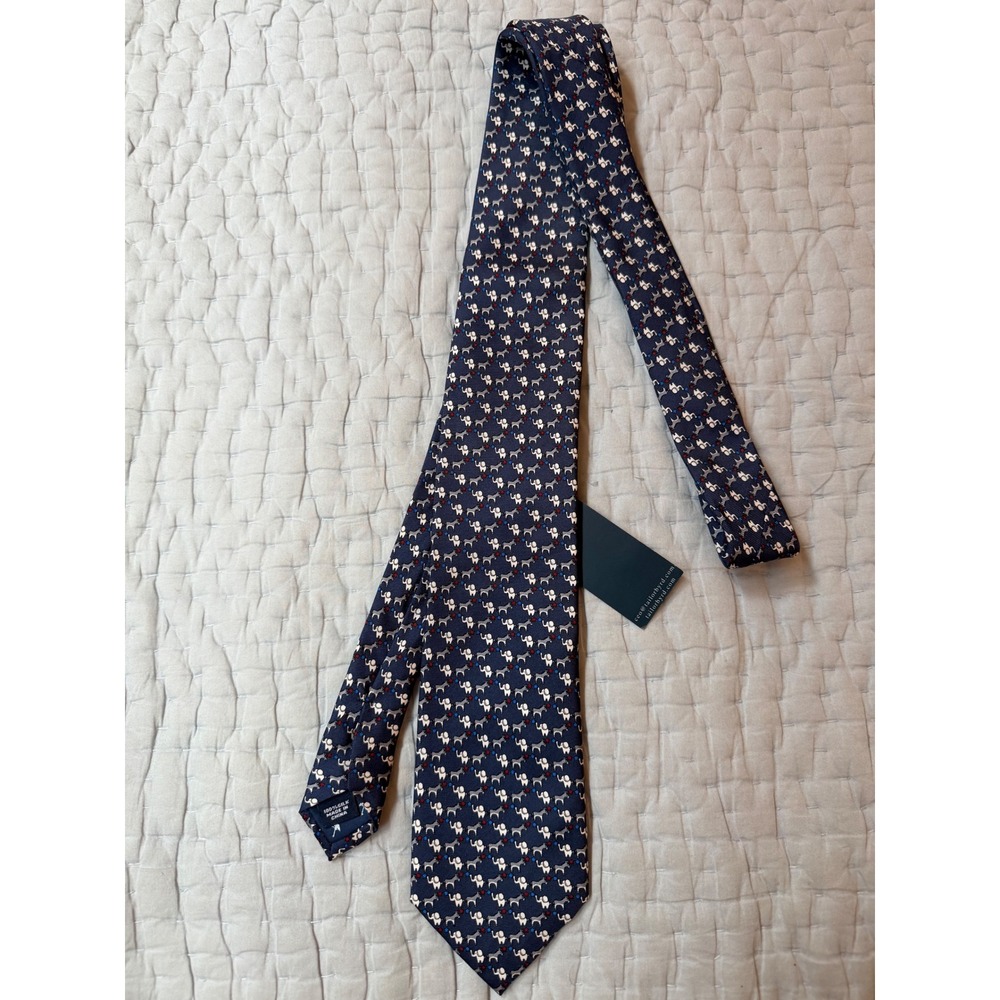 Men's Navy Elephant Donkey Political Novelty Tie NWT 59" x 3"